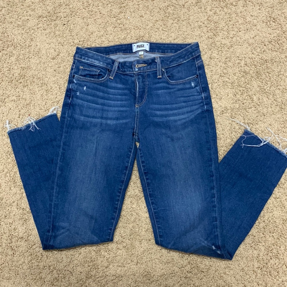 Paige Raw hem skinny jeans size 29